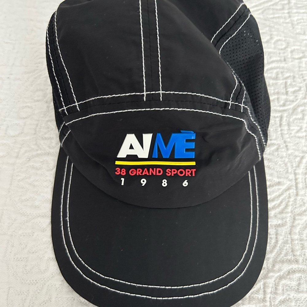 Aime Leon Dore Black Cap with Blue and White Accents